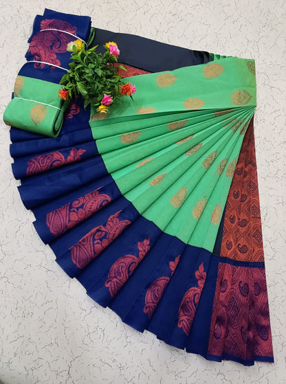 Korvai Silk Cotton Saree