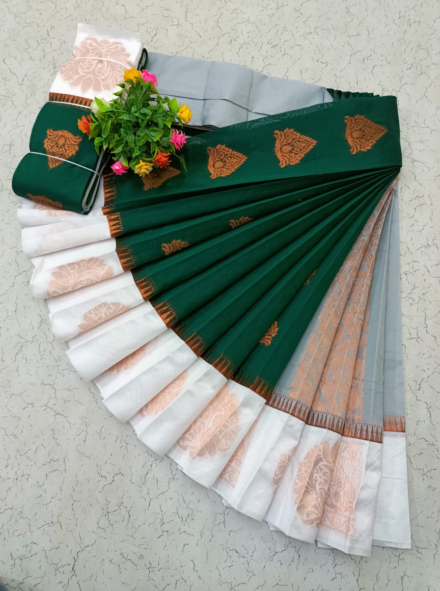 Korvai Silk Cotton Saree