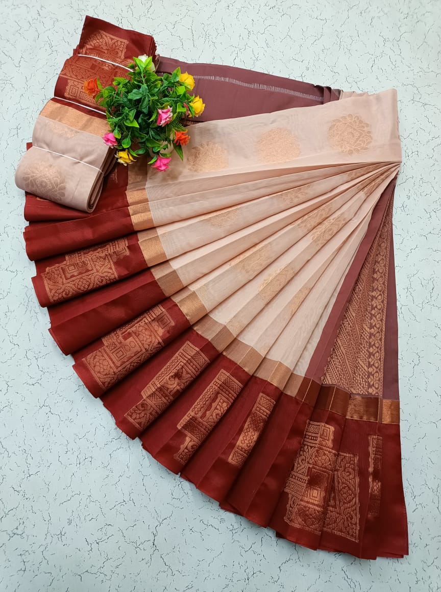 Korvai Silk Cotton Saree