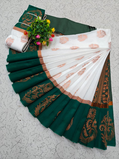 Korvai Silk Cotton Saree