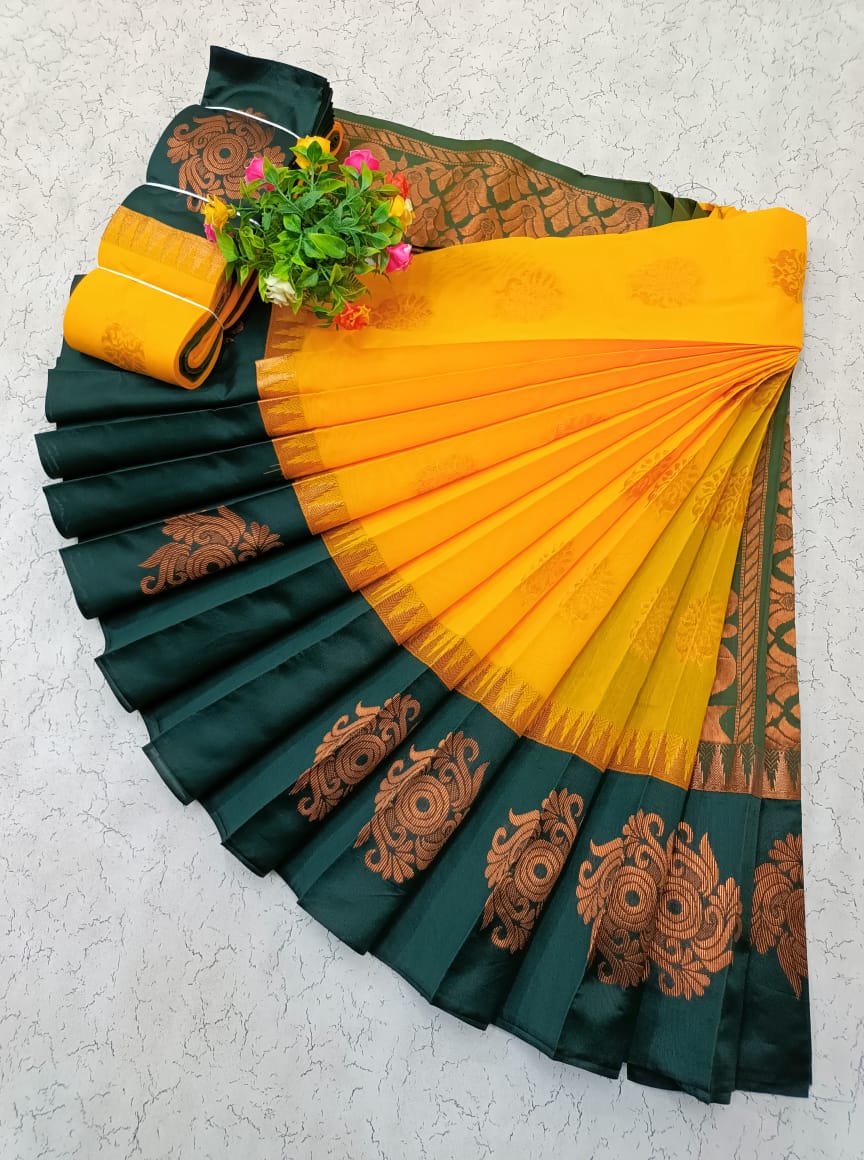 Korvai Silk Cotton Saree