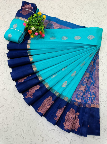 Korvai Silk Cotton Saree