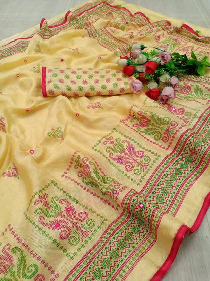 Linen Jute Silk Sarees