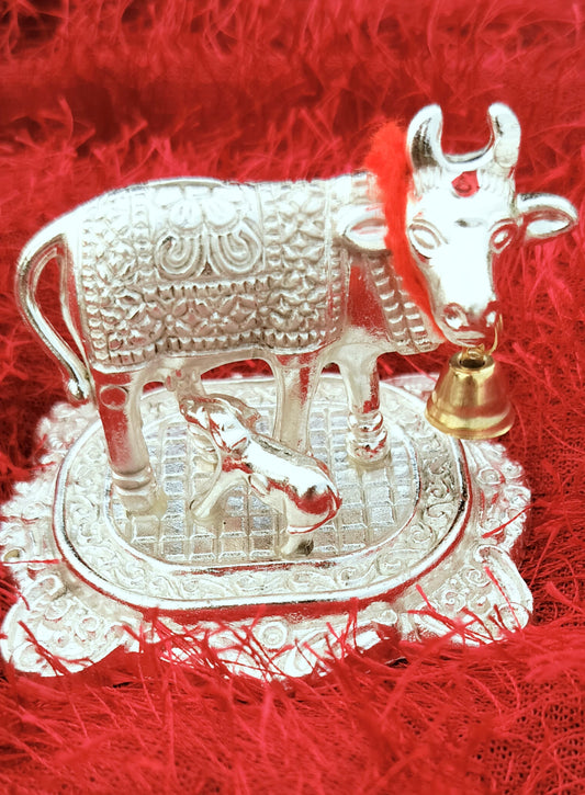 German Silver Cow Calf Set of 10