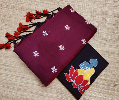 Khadi Cotton Shiuli Sarees