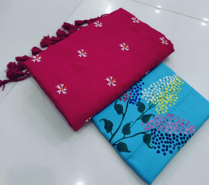 Khadi Cotton Shiuli Sarees