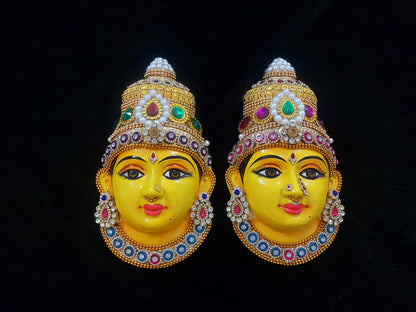 VaraMahalakshmi hand decorated face