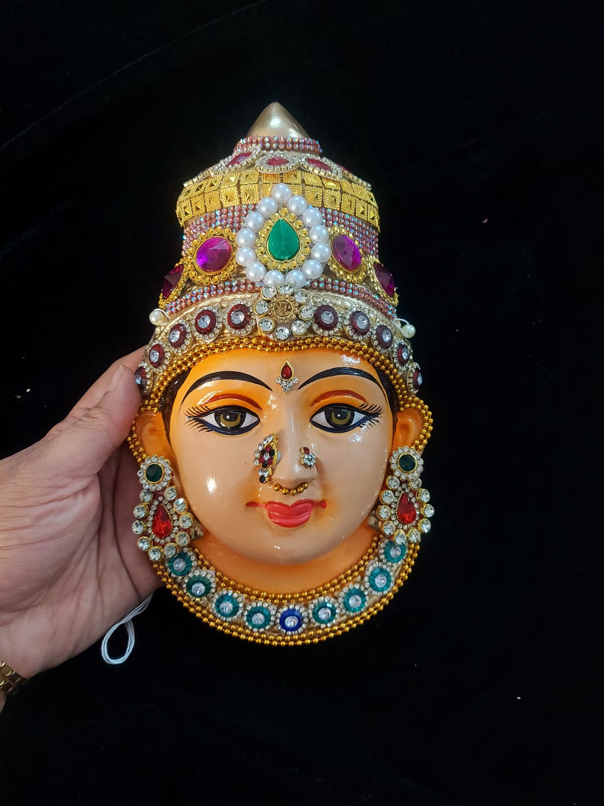 VaraMahalakshmi hand decorated face