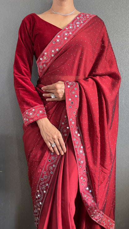 Readymade Saree Velvette