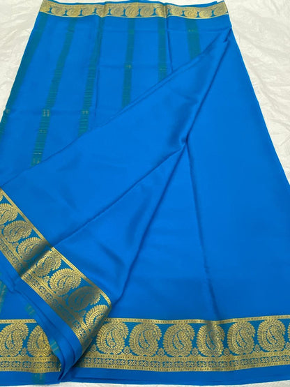 Mango Border Mysore Silk Sarees