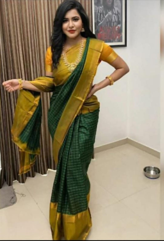 Uppada Mahanati checks sarees