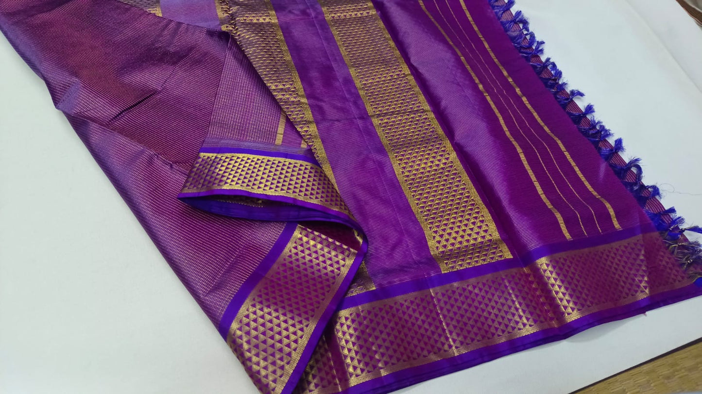 Kanchi Madisar Silk saree handloom Vairavoosi design 