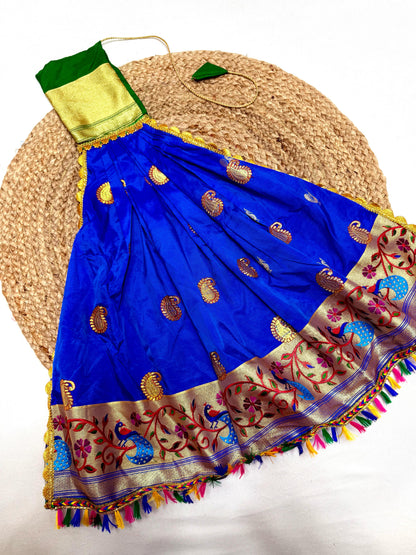 Ugadi Special Ready made Paithani Silk Gudi Vastra