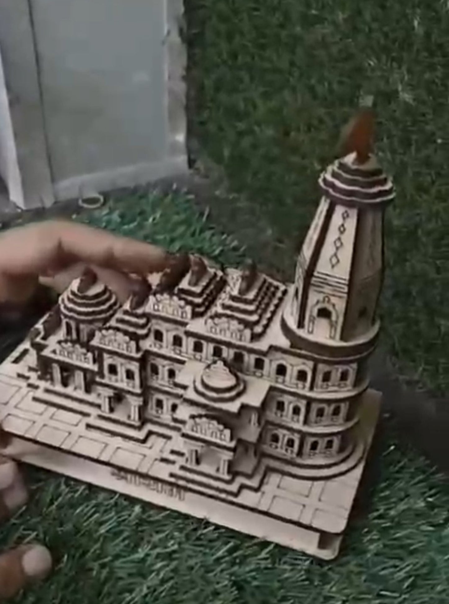 MDF Ram Mandir Model without LED