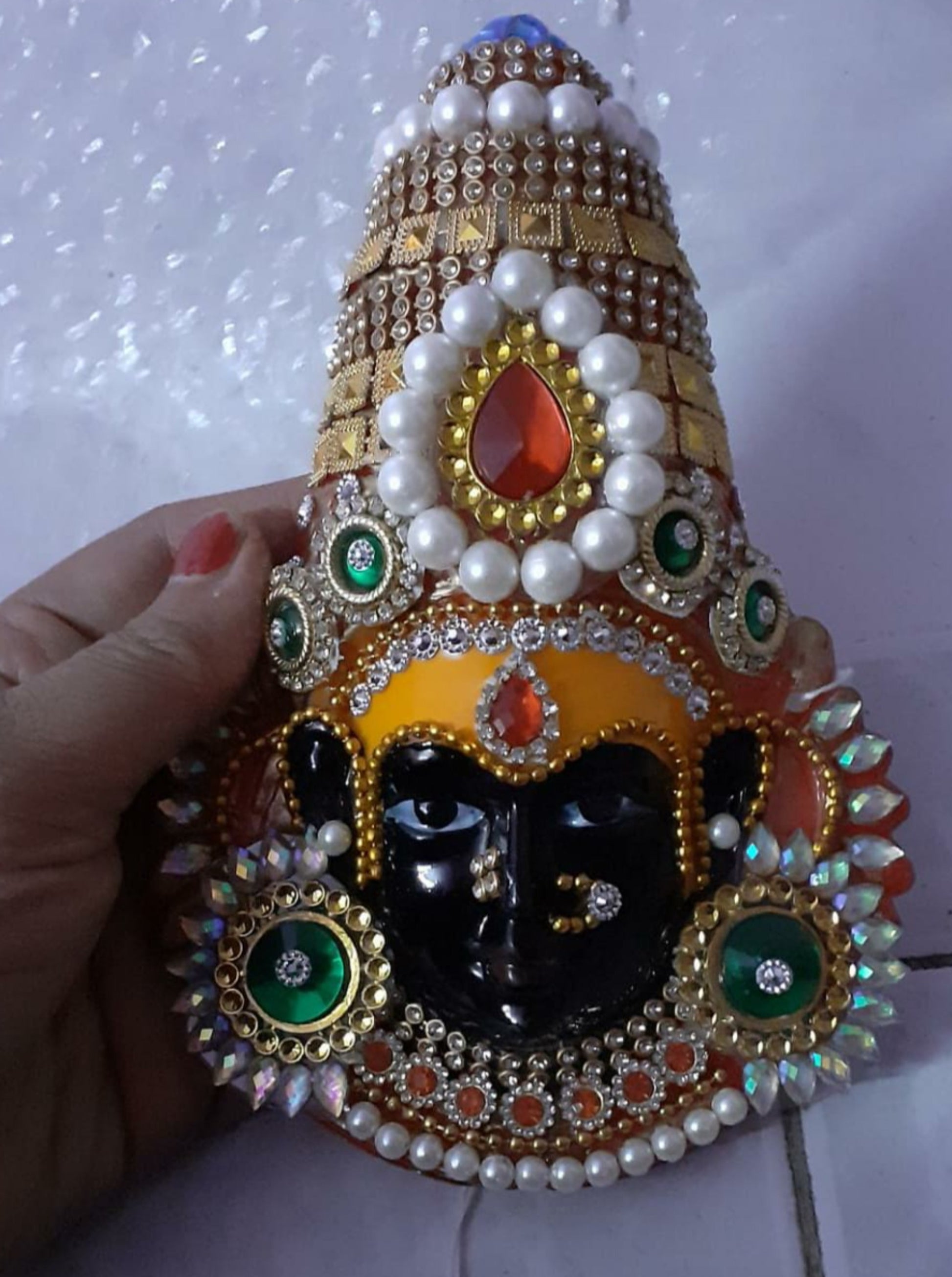 Kolhapur Sri Mahalakshmi face 5 inch