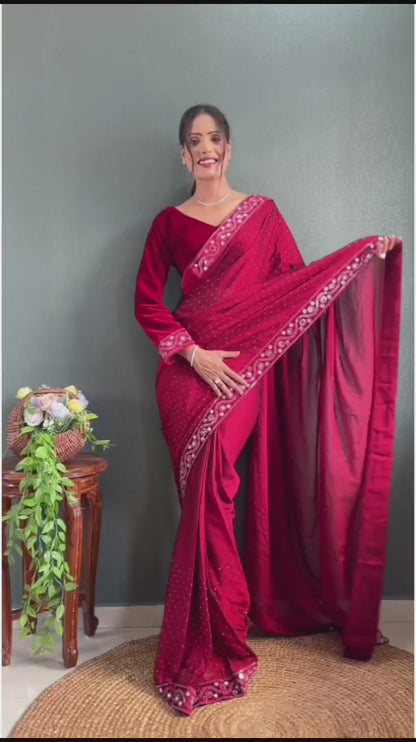 Readymade Saree Velvette