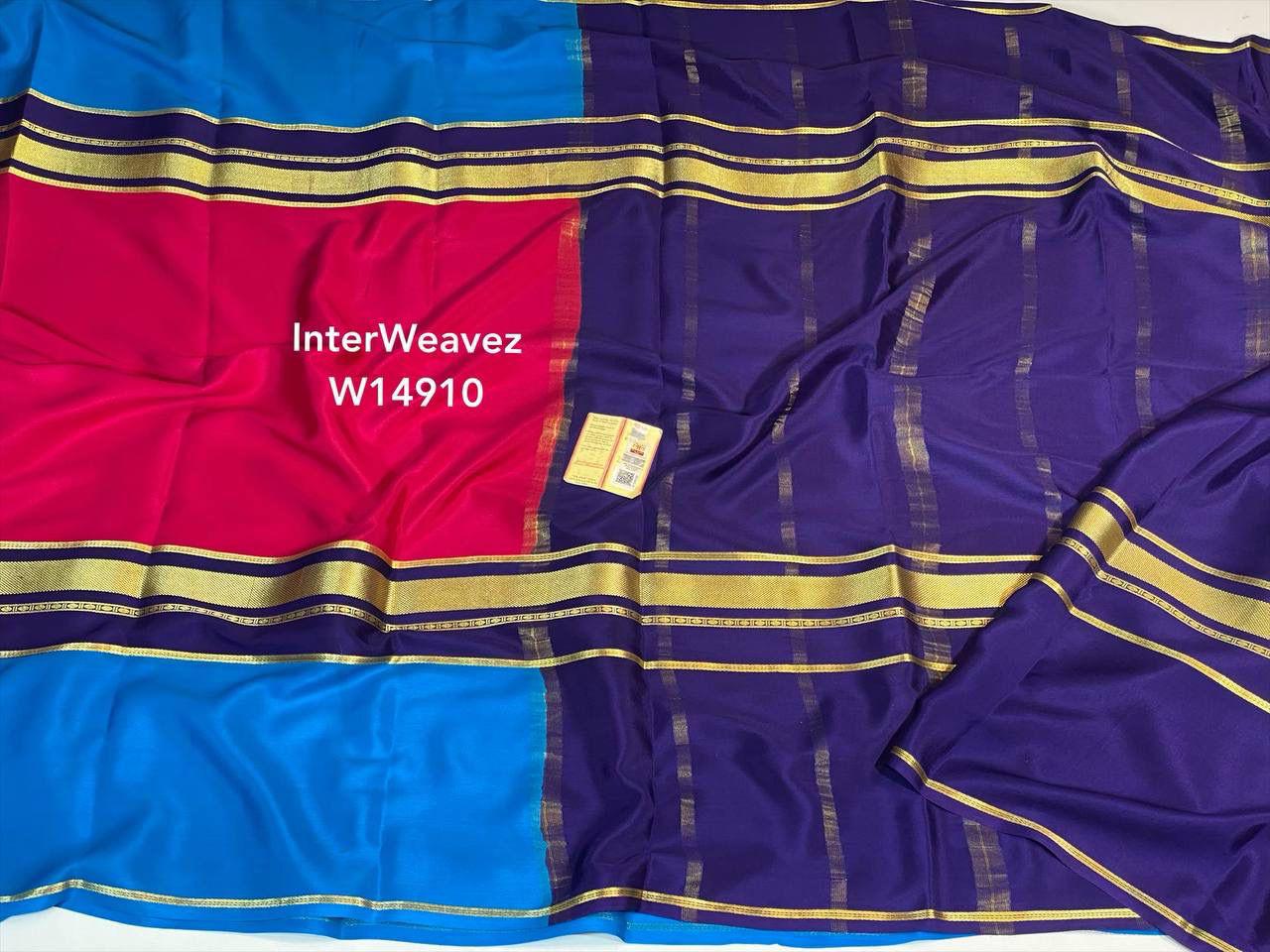 KSIC 3D Pattern Pure Mysore Silk Sarees