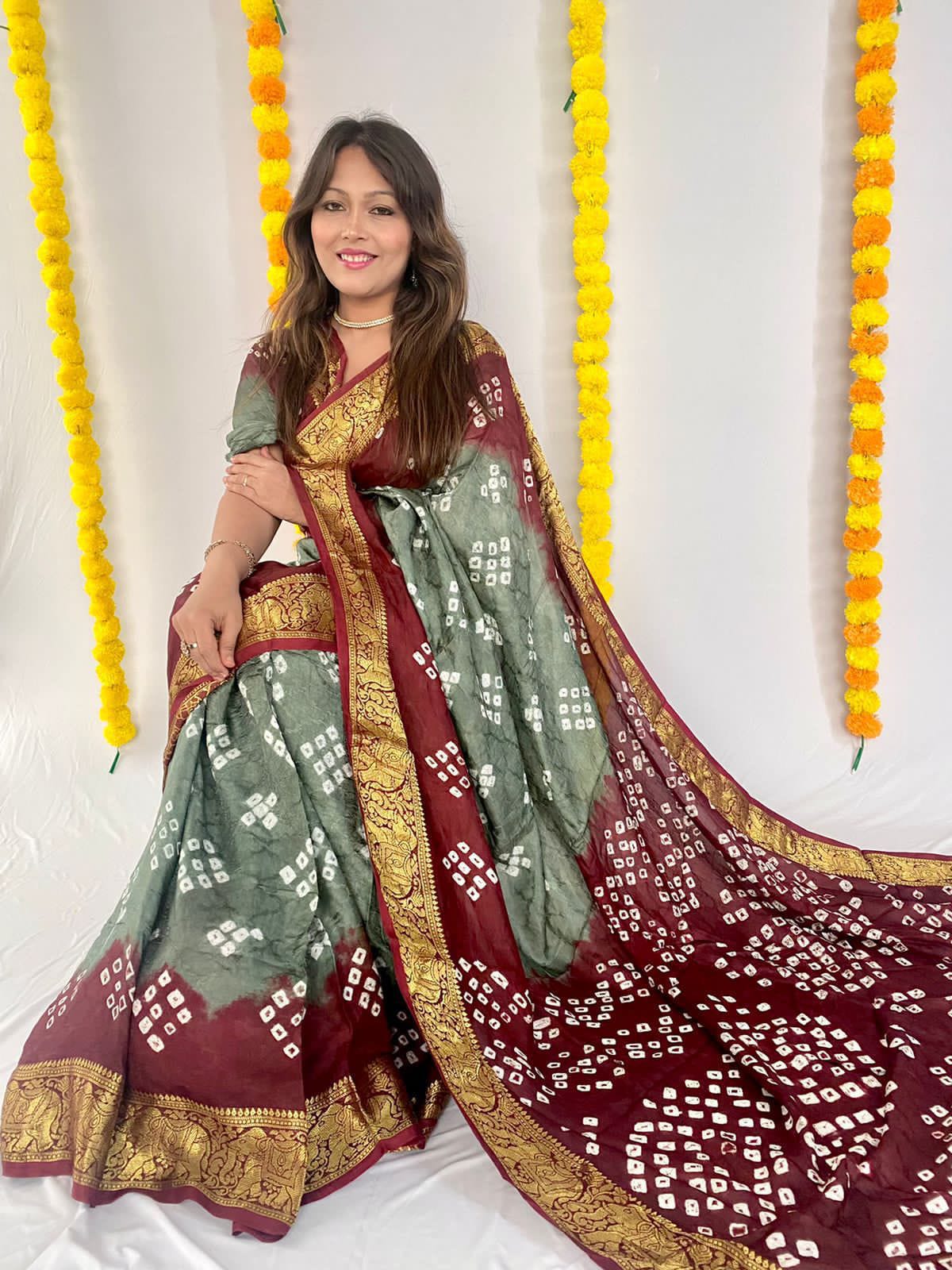 Bandhej Sarees