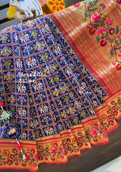 Banarasi Kathan Ikkat Style saree