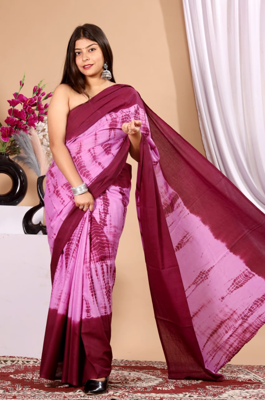 Cotton Mul Mul Sarees with Blouse