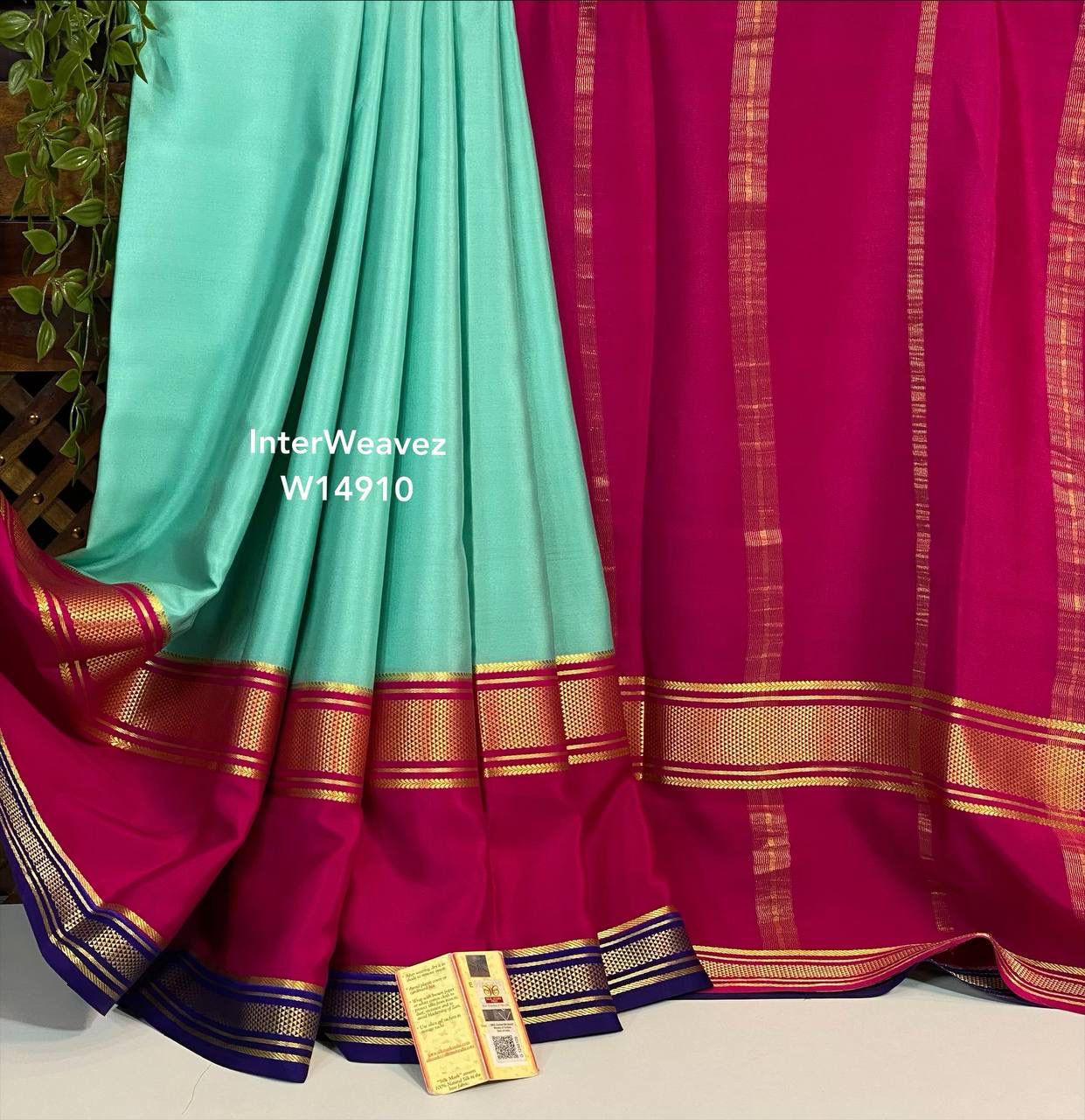 KSIC 3D Pattern Pure Mysore Silk Sarees