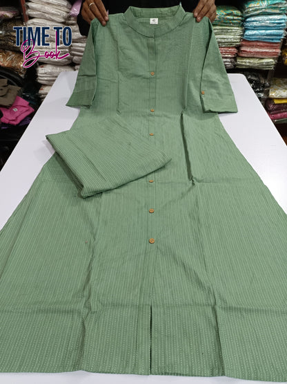 Cotton Slub Kurti Pant