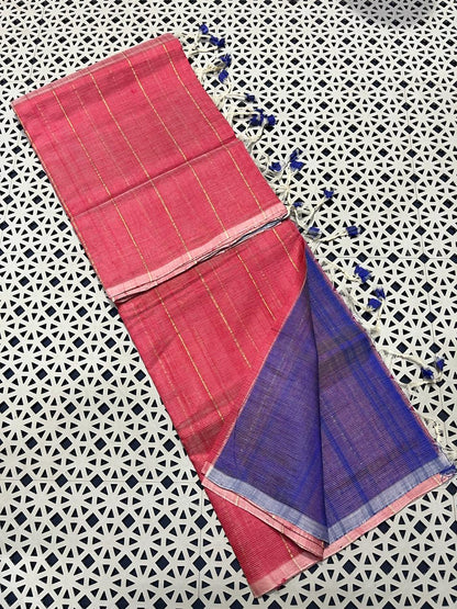 Mangalagiri Pattu Zari Lines Sarees