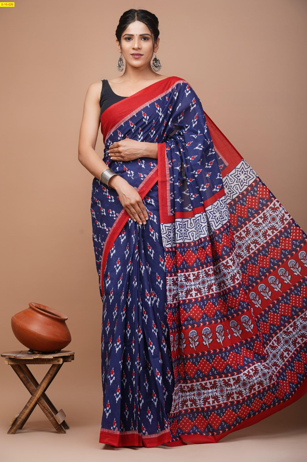 Cotton Mul Mul Sarees with Blouse