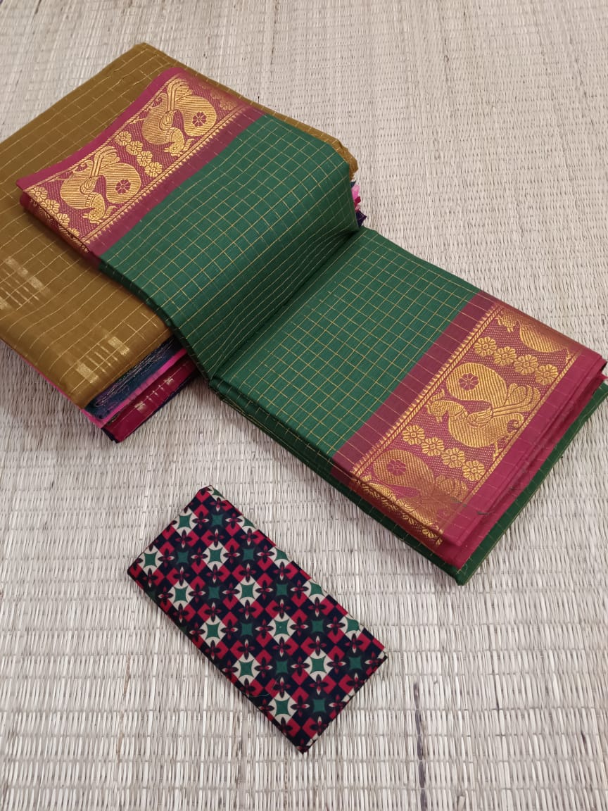 Kanchi Sungudi Cotton Sarees