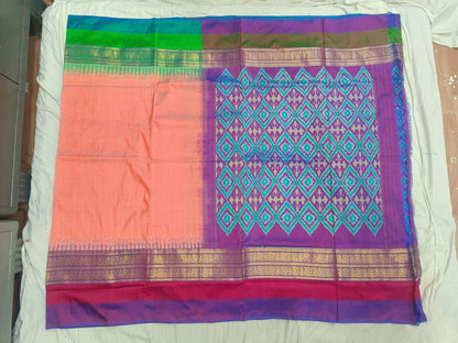 Ikkat silk sarees