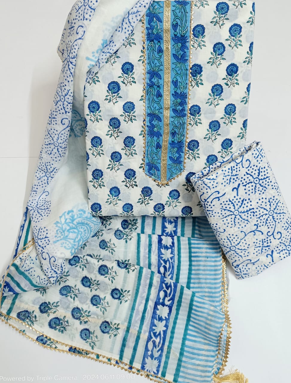 Cotton Bagru Print Dress materials