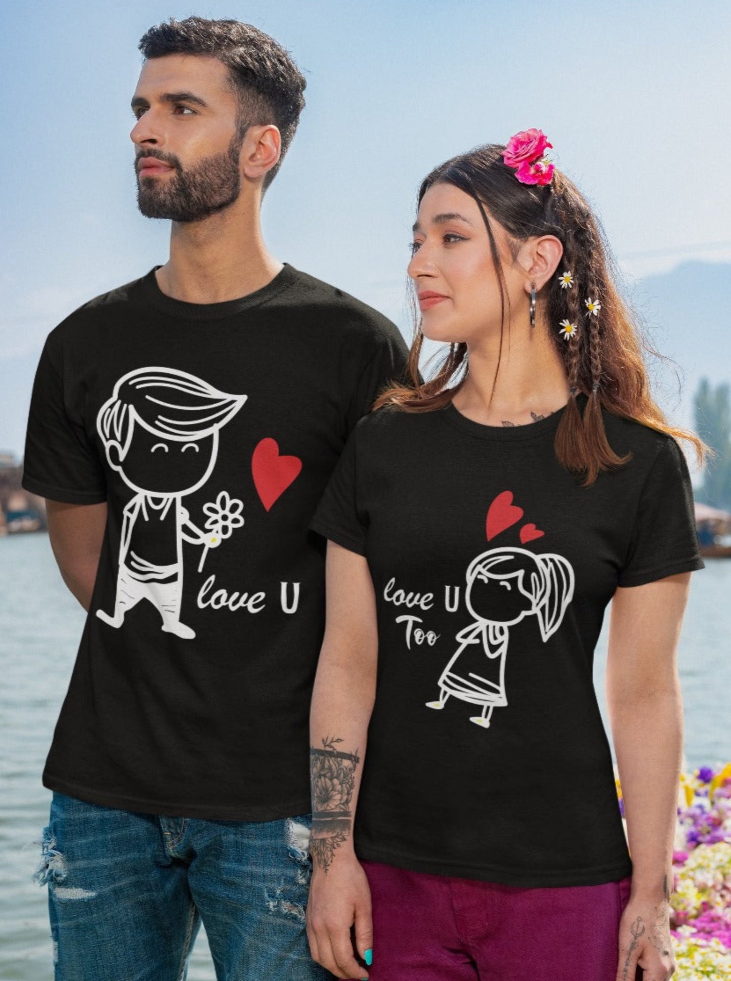 COTTON COUPLE TSHIRTS