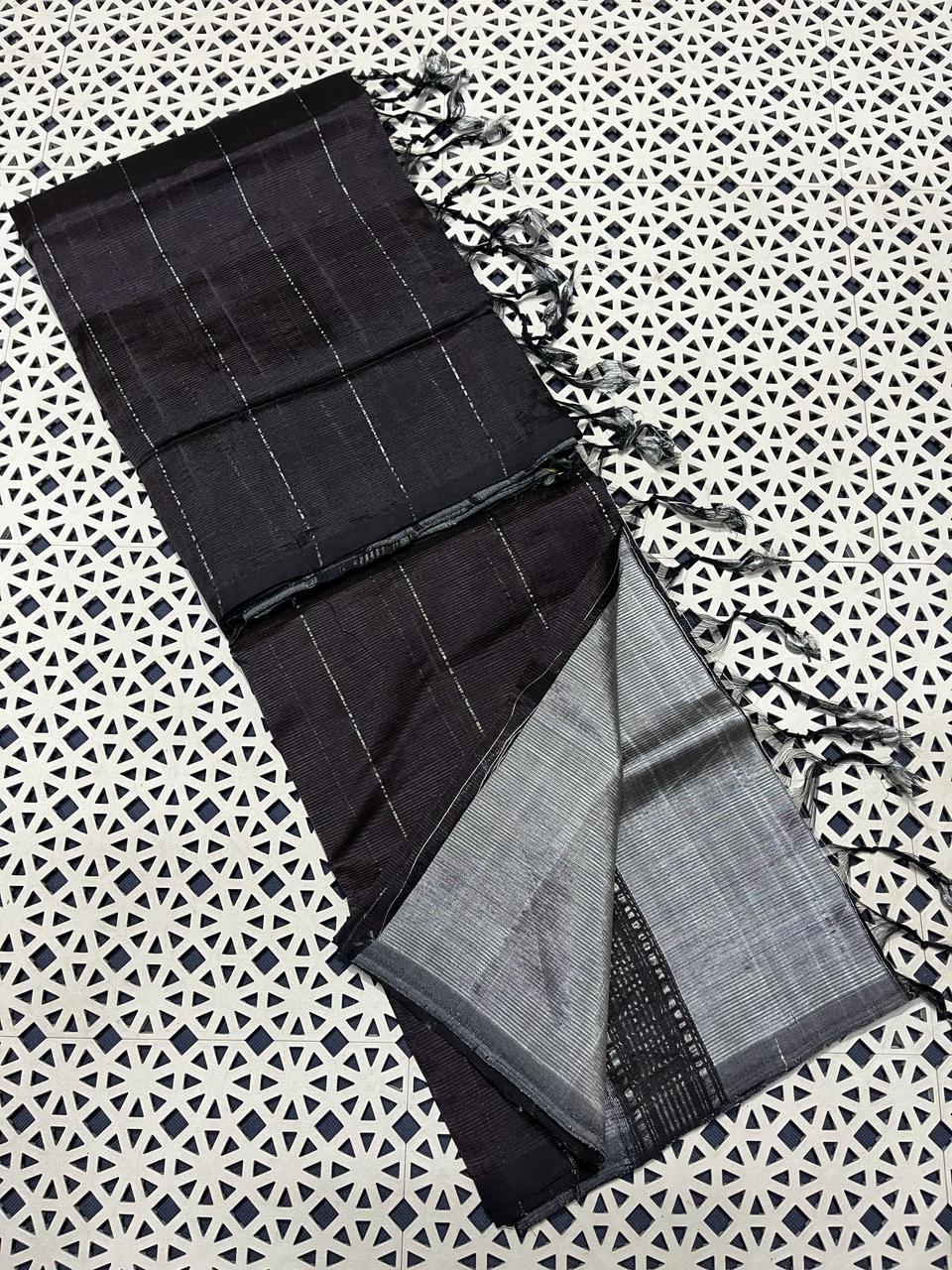 Mangalagiri Pattu Zari Lines Sarees