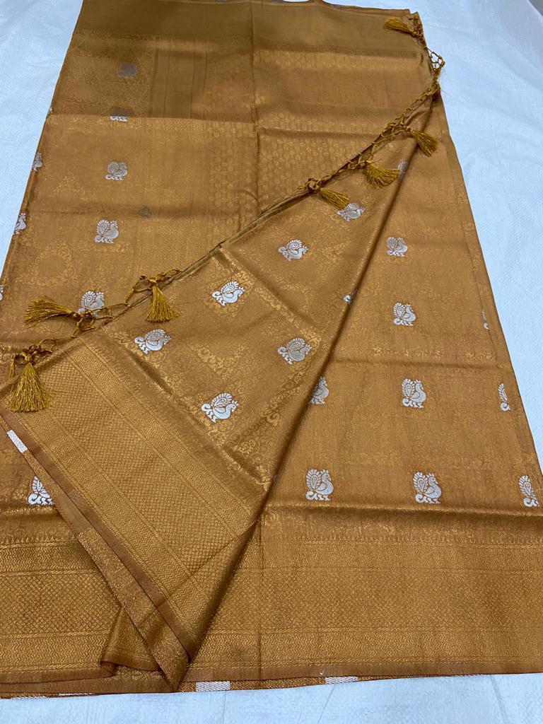 Brocade Semi silk sarees