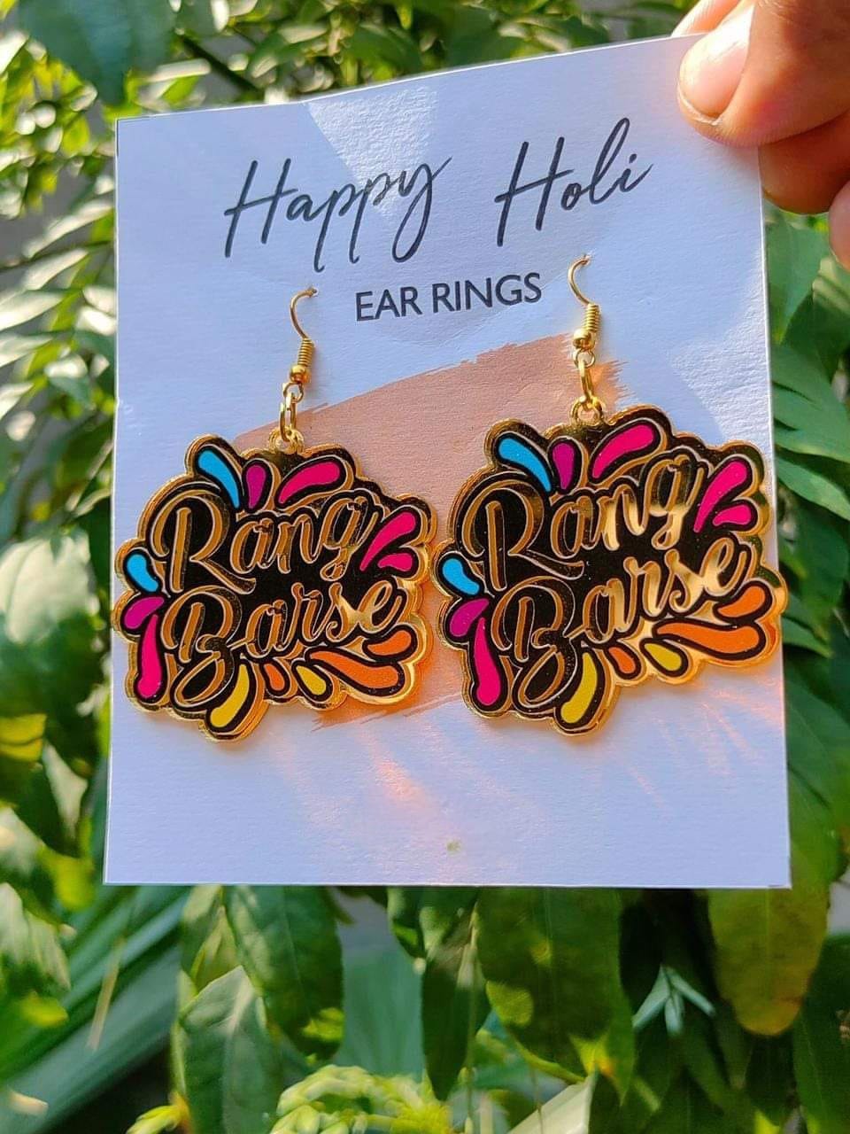 Holi Festival Earrings 