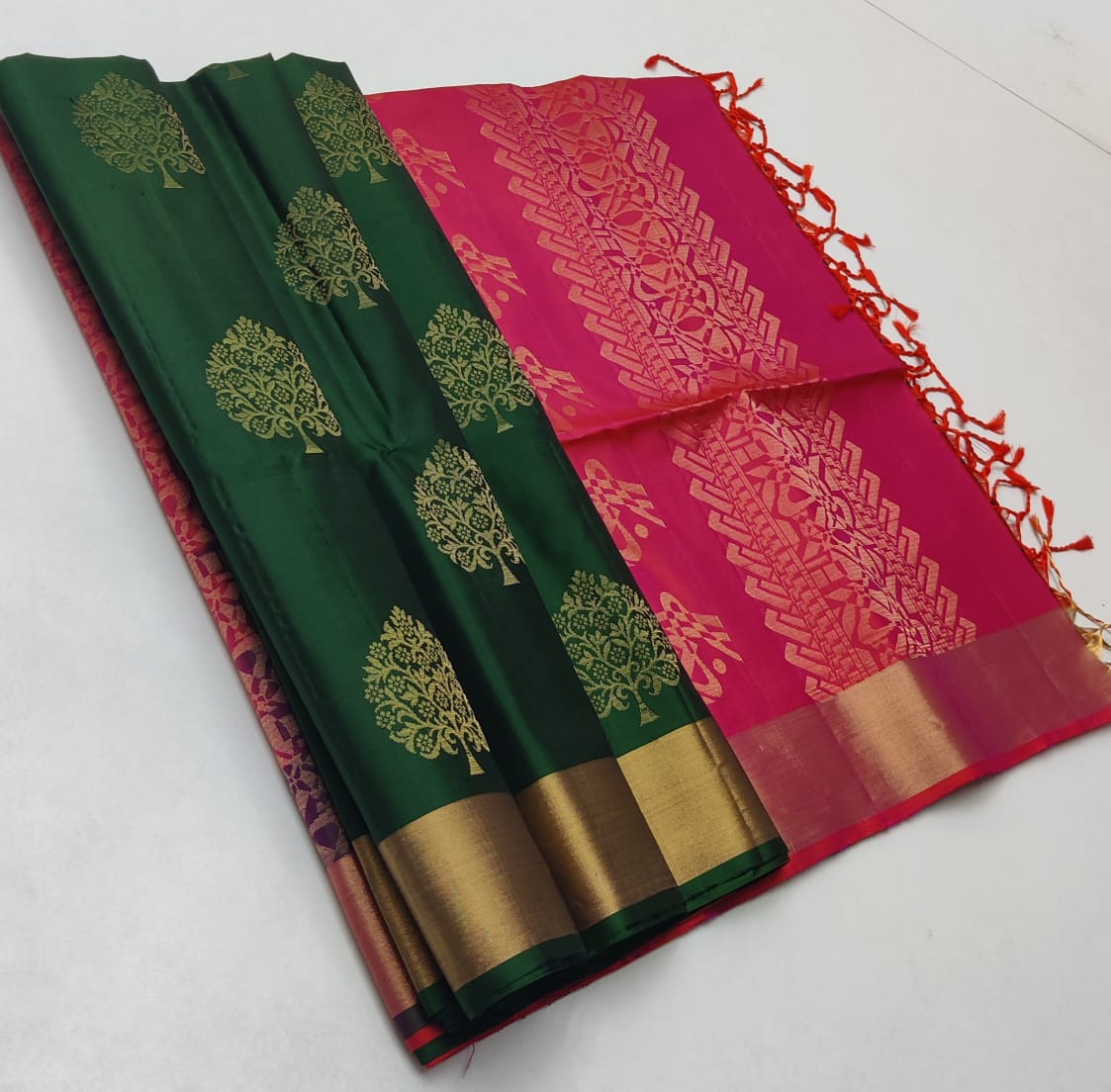 Tissue Border Kanchi Silk Sarees