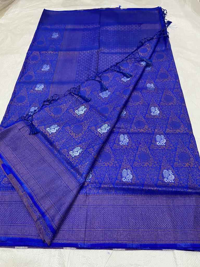 Brocade Semi silk sarees