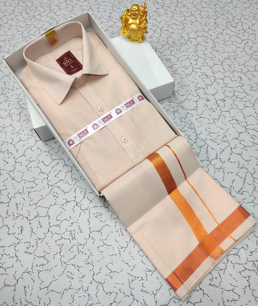 Men's Dhoti and Shirt Combo