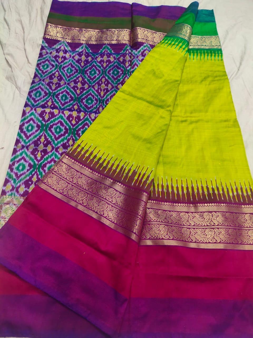 Ikkat silk sarees