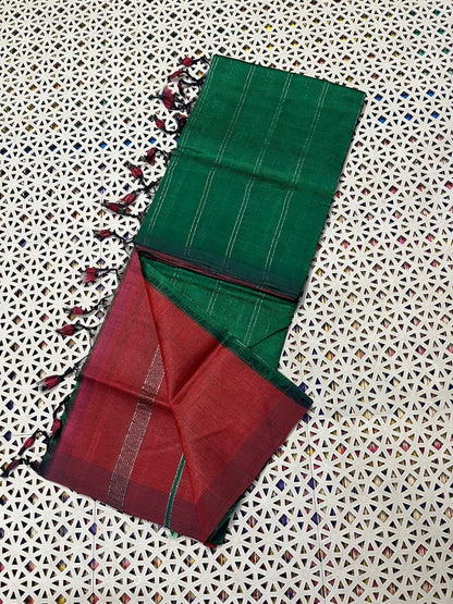 Mangalagiri Pattu Zari Lines Sarees