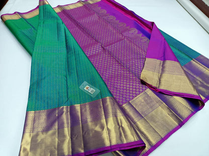 Kanchi Pure Silk Saree 2g Pure Jari