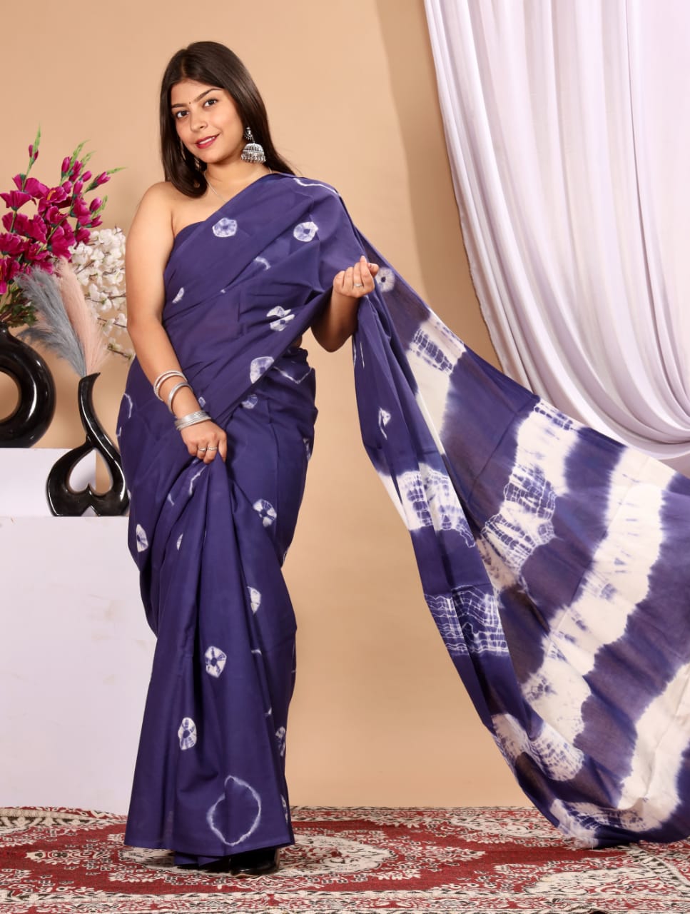 Cotton Mul Mul Sarees with Blouse