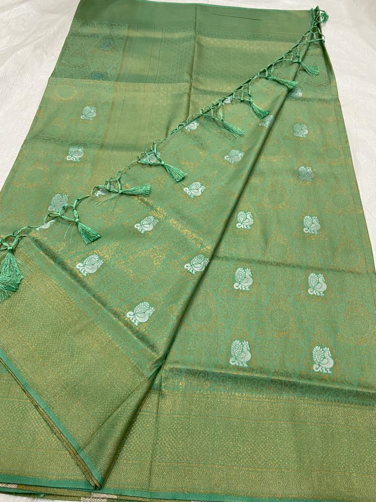 Brocade Semi silk sarees