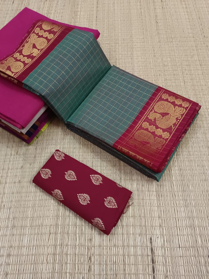 Kanchi Sungudi Cotton Sarees