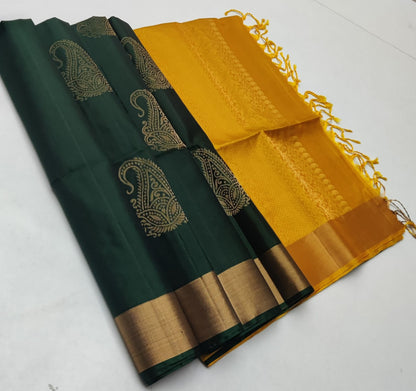 Tissue Border Kanchi Silk Sarees