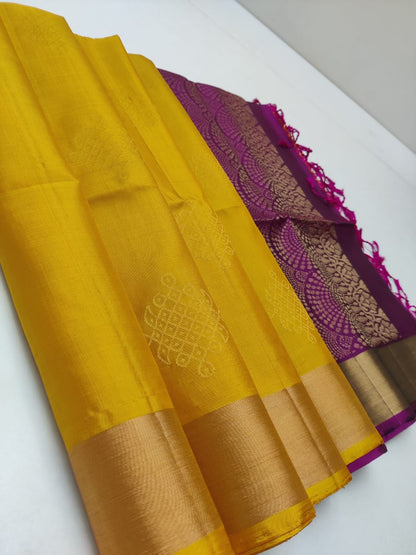 Tissue Border Kanchi Silk Sarees