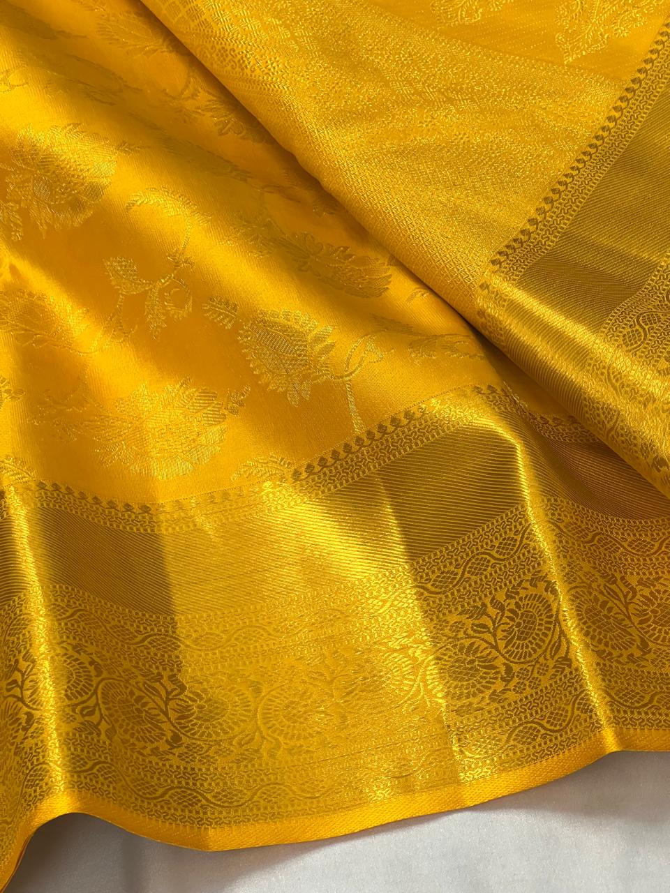 Golden Kanchi Bridal Silk Sarees