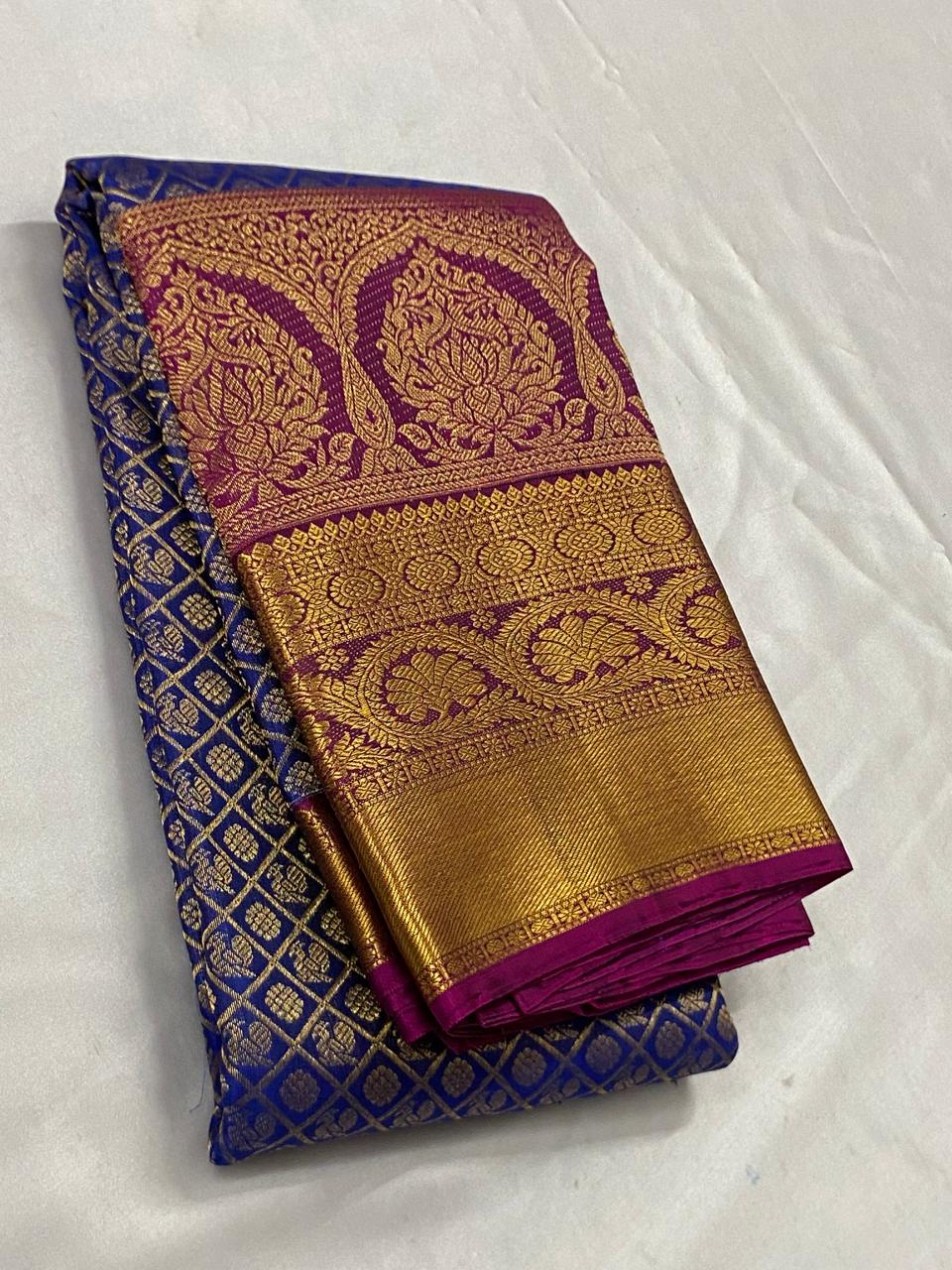 Kanchi Pure Silk Saree 2g Pure Jari