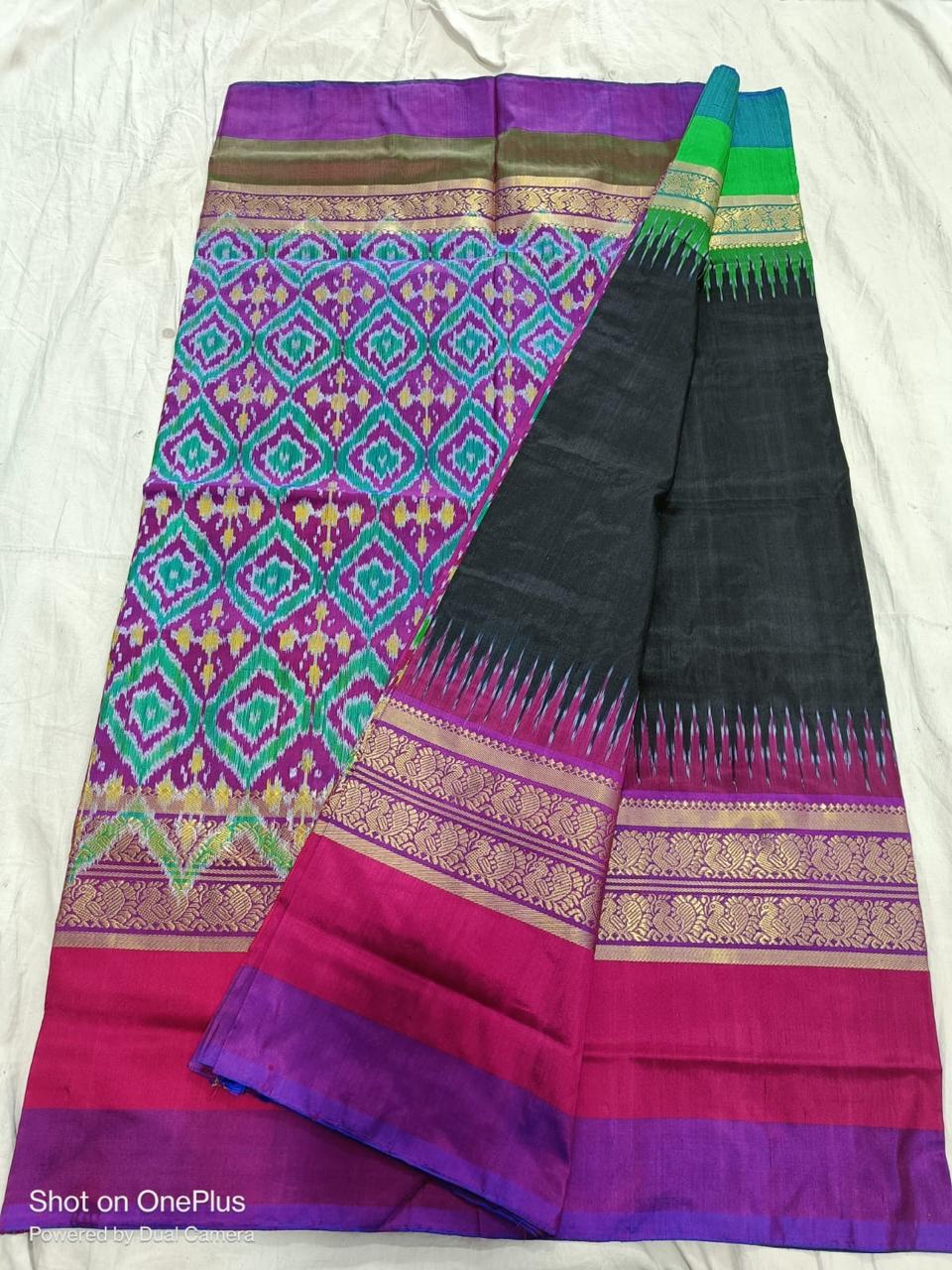 Ikkat silk sarees