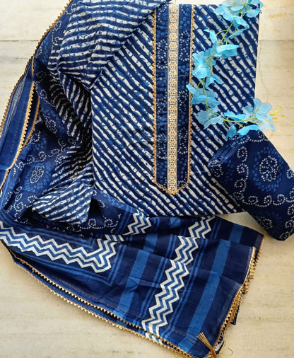 Cotton Bagru Print Dress materials